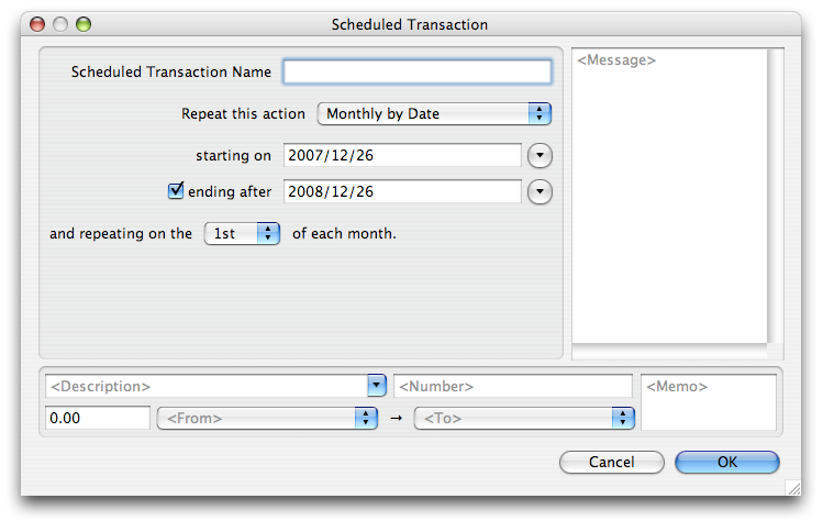 Image of Scheduled Transactions (OS X)